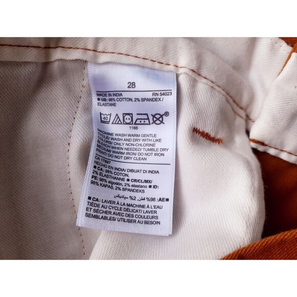 Old Navy Ultimate Slim Built-In Flex Roasted Pumpkin Men's Shorts S28 NWT $29.99 - Picture 5 of 6